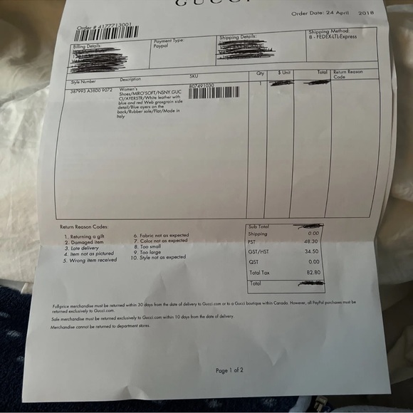 GUCCI UNISEX NEW ACE White Webbed Red Blue Sneakers M 35 1/2 6 USA W 7 W/RECEIPT - Picture 10 of 11